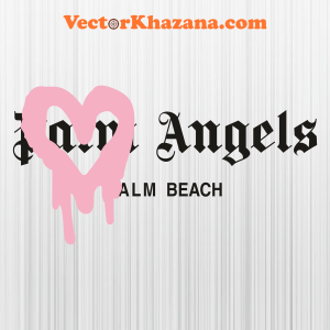 Palm Angels Palm Beach Heart Svg