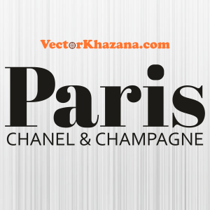 Paris Chanel And Champagne Svg