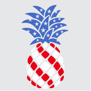 Patriotic Pineapple Svg