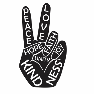 Peace Love Hope Svg Peace Love Hand Svg Cut File Download Jpg Png Svg Cdr Ai Pdf Eps Dxf Format