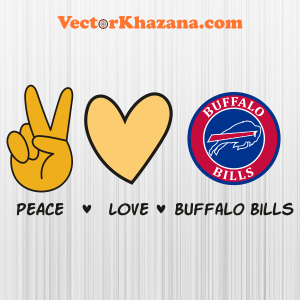 Peace Love Buffalo Bills Svg