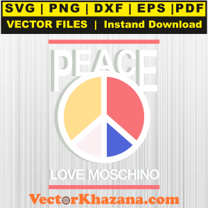 Peace Love Moschino Svg Png