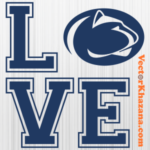 Penn State Nittany Lions Love Svg