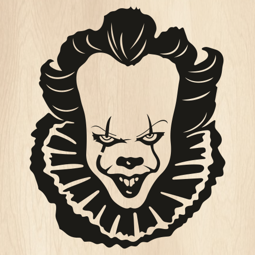 Pennywise Clown Scary Halloween Svg