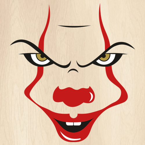 It Pennywise Face Svg