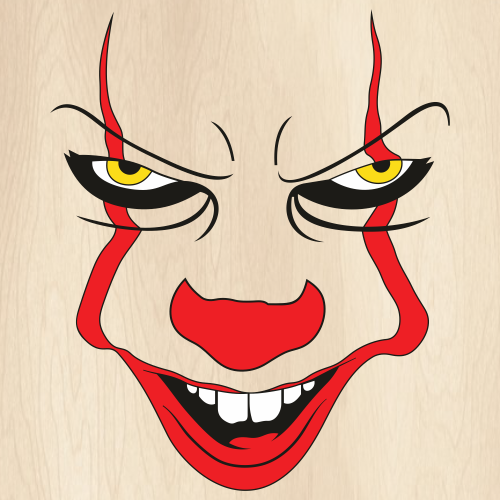 Pennywise Scary Clown SVG