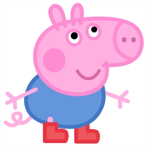 Cute Peppa Pig Clipart svg cut file