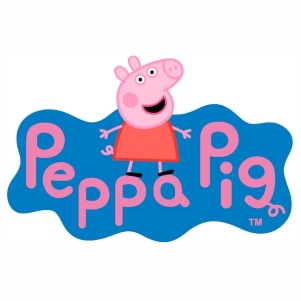 Peppa Pig logo Poster svg cut file