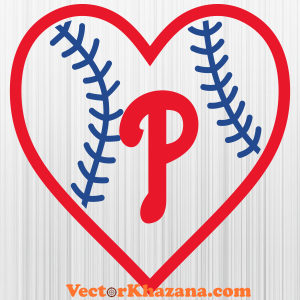 Philadelphia Phillies Heart Svg
