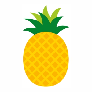 Emoji Pineapple vector