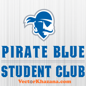 Pirate Blue Student Club Svg