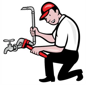 Repairing Plumber Man vector