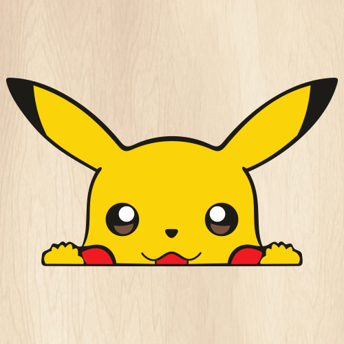 Pikachu Head Svg | Cute Pikachu PNG