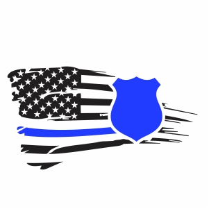 Police Flag Svg