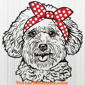 Poodle With Bow Svg