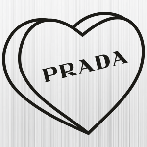 Prada Heart Logo SVG | Prada Love Heart PNG | Prada Logo vector File
