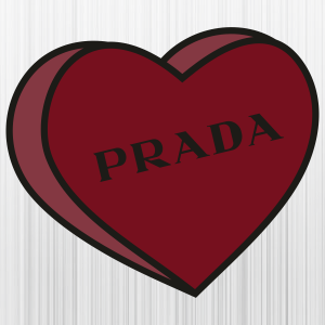 Prada Love Heart Svg