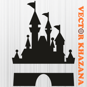Disney Castle Monogram Svg