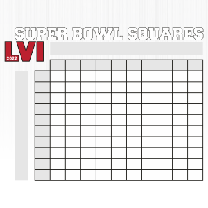 Printable Super Bowl Squares Game Svg