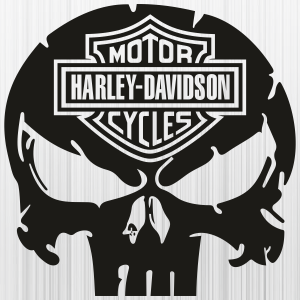 Punisher Harley Davidson Svg