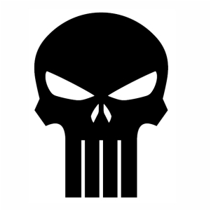 Punisher skull SVG cutting file