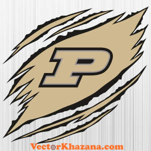 Purdue Boilermakers Ripped Svg