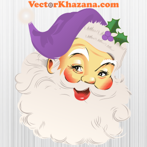 Purple Santa Claus Christmas Png