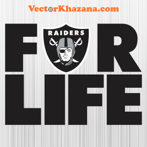 Raiders For Life Svg