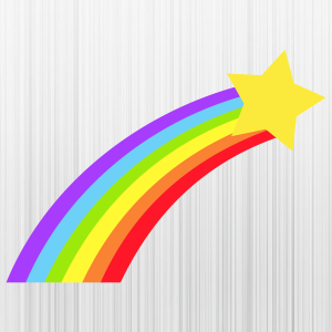 Rainbow Star Svg