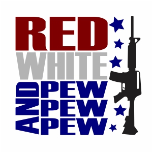 Red White And Pew Svg