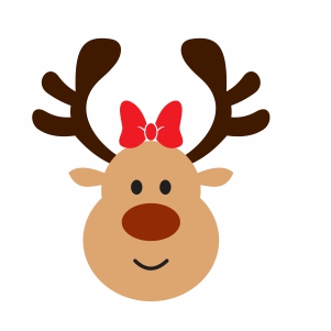 Buy Cartoon Reindeer Svg Png online in USA