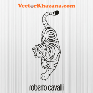 Roberto Cavalli Angry Tiger Svg