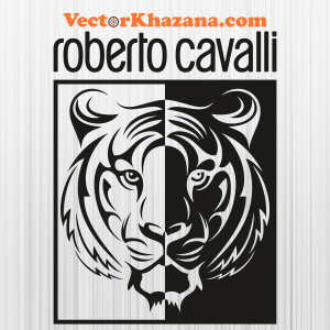 Roberto Cavalli Rectangle Tiger Svg