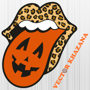 Rolling Stones Tongue Halloween Svg