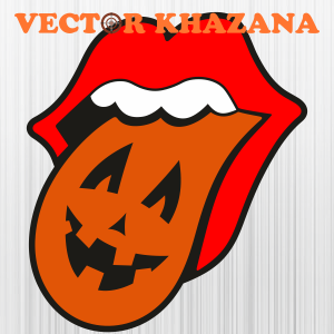 Rolling Stones Halloween Tongue Svg