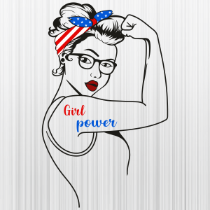 Rosie The Riveter Sunglass American Girl Power Svg