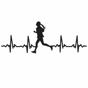 Runner heartbeat Svg