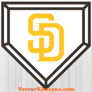 San Diego Padres Home Plate Svg