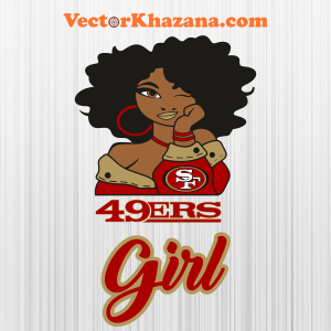 San Francisco 49ers Girl Logo Svg