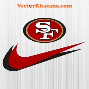 San Francisco 49ers with Nike Symbol Svg
