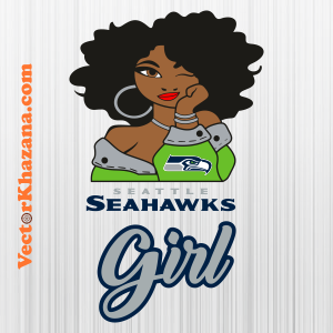 Seattle Seahawks Girl Logo Svg