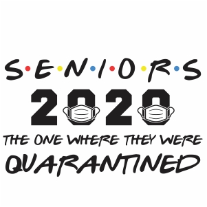 Seniors 2020 quarantined vector file