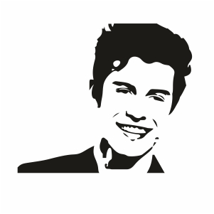 Shawn Mendes Face Svg