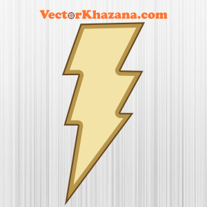 Shazam Lightning Bolt Svg