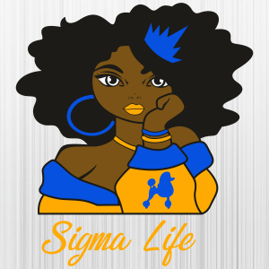 Sigma Life Girl Queen Svg