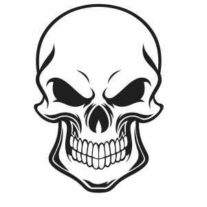 Skull head vector file