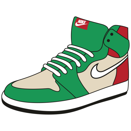 Nike Green Sneaker Svg