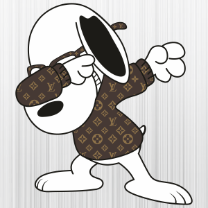 Snoopy Louis Vuitton Pattern Svg