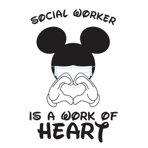 social worker is a work of heart vector file
