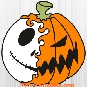 Jack Skellington Halloween Pumpkin Svg